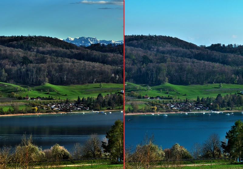 Bild "Fernsicht bei Föhn am Bodensee"